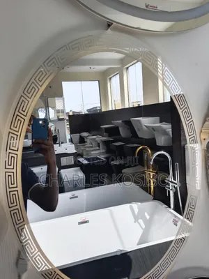 LED Mirror Oval Versace Shape With 3 Light 