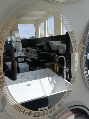 LED Mirror Oval Versace Shape With 3 Light 