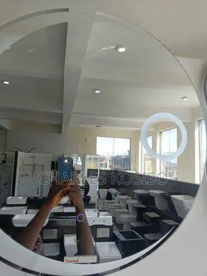 LED Mirror Half Moon
