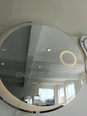 LED Mirror Half Moon