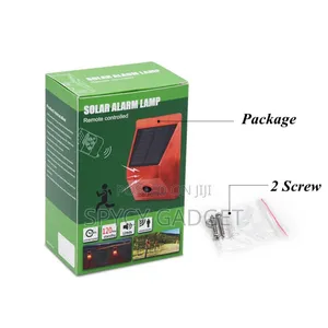 Solar LED Alarm Security Light Motion Detector With Remote