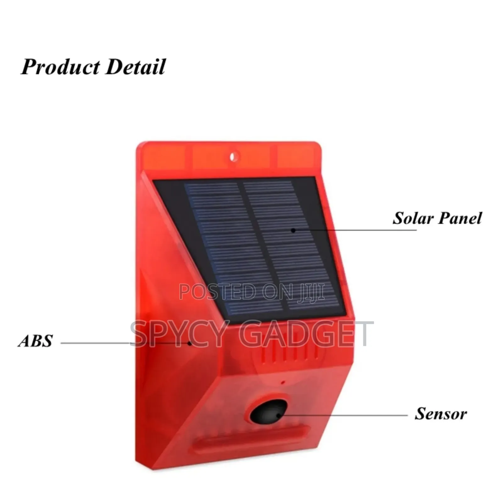 Solar LED Alarm Security Light Motion Detector With Remote