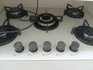 White 5 Burner Gas