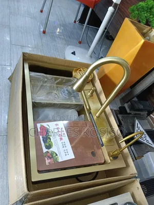 Gold Hand Made Kitchen Sink
