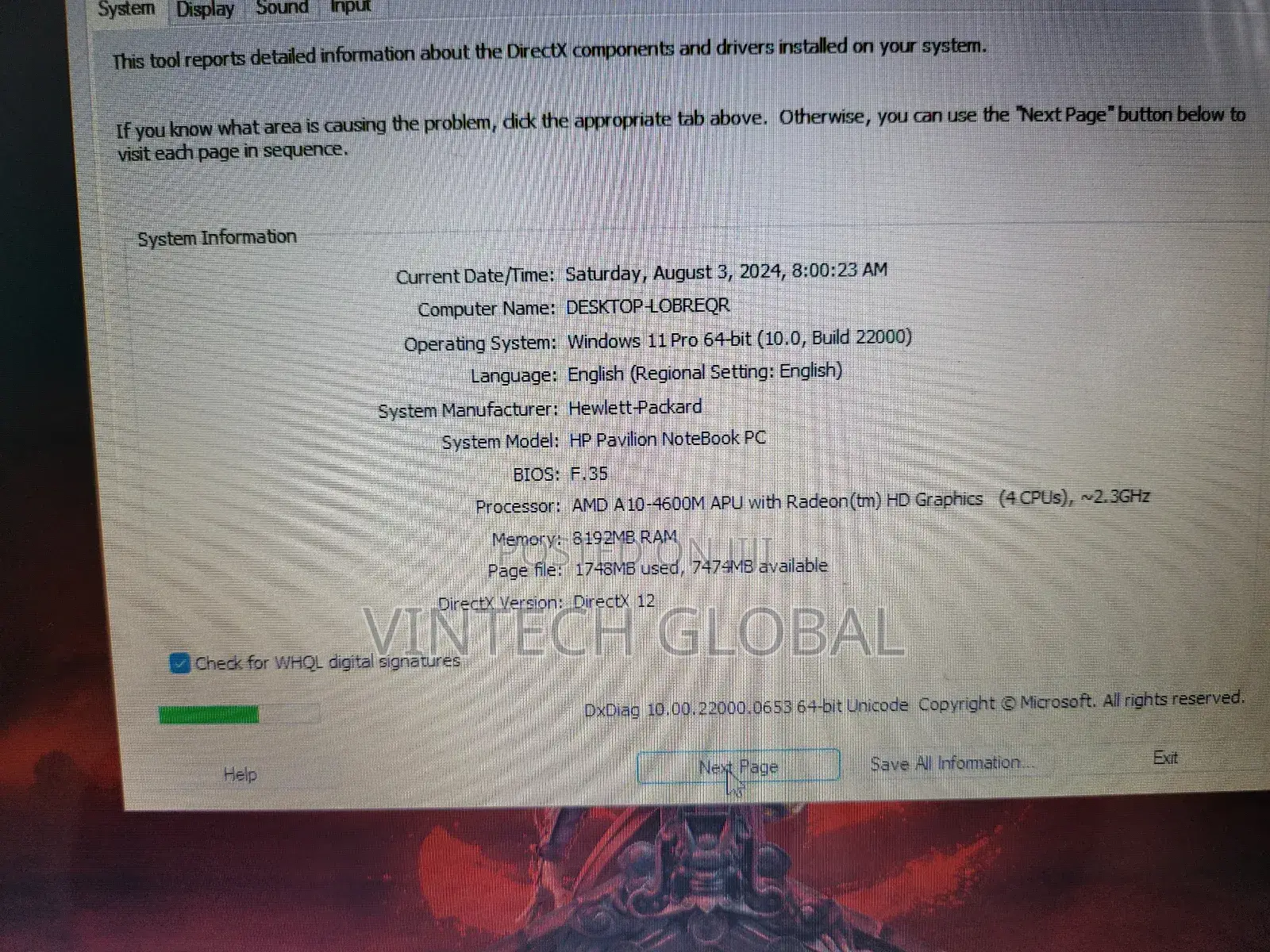 Laptop HP Pavilion 15 8GB AMD A10 HDD 1T