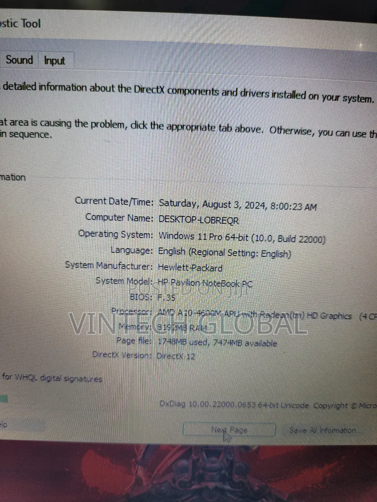 Laptop HP Pavilion 15 8GB AMD A10 HDD 1T