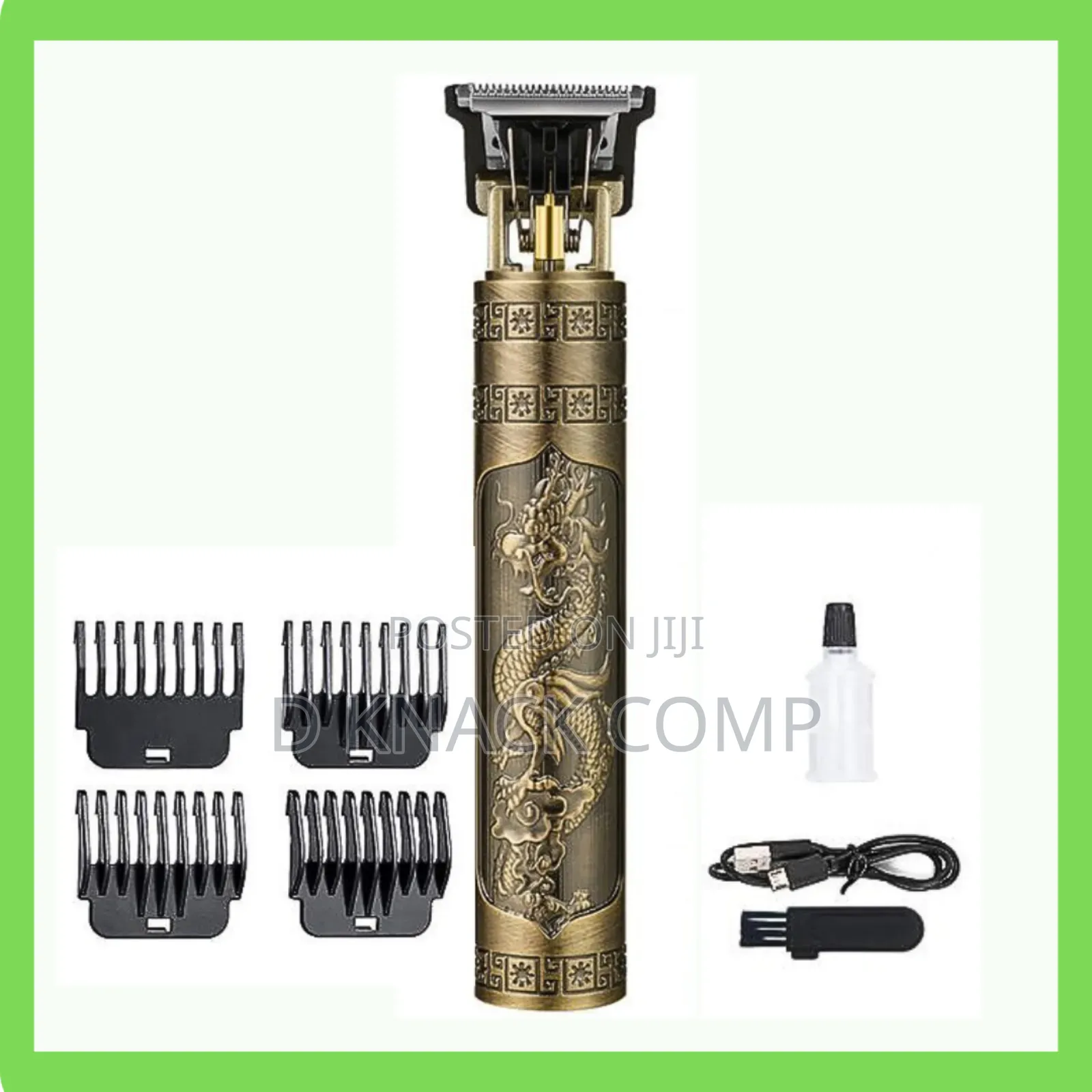 USB Rechargeable Hair Clipper / Trimmer -Gold