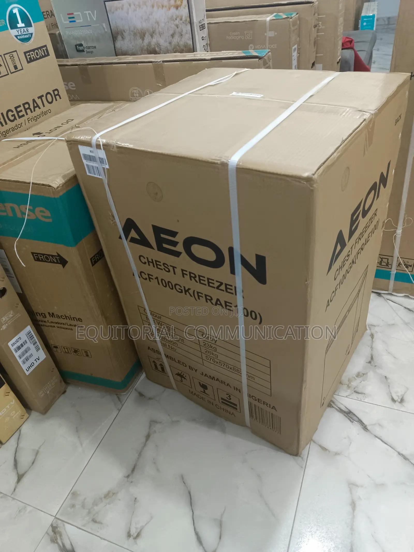 (Trending Acf100gkc Aeon Chest Freezer Silver 