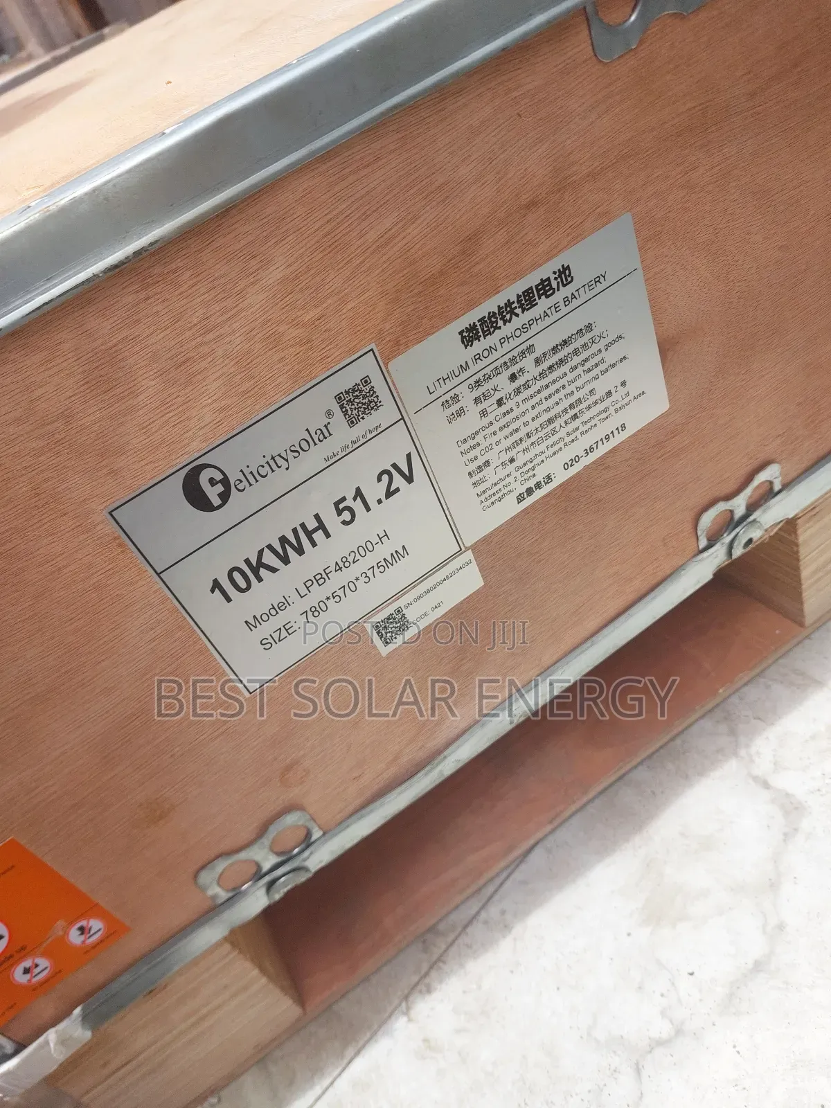 Felicity Lithium 10kwh Battery 51.2v