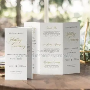 Wedding Program Design