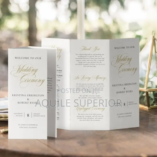 Wedding Program Design