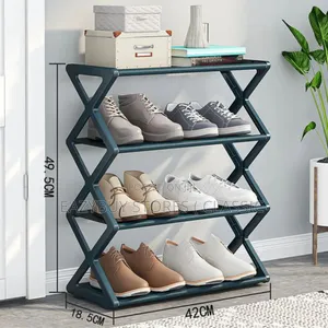 X - Shaped 3-Tier Shoe Rack