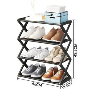 X - Shaped 3-Tier Shoe Rack