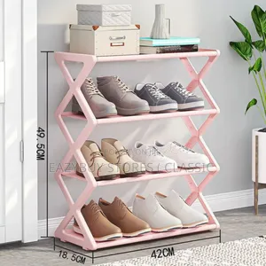 X - Shaped 3-Tier Shoe Rack