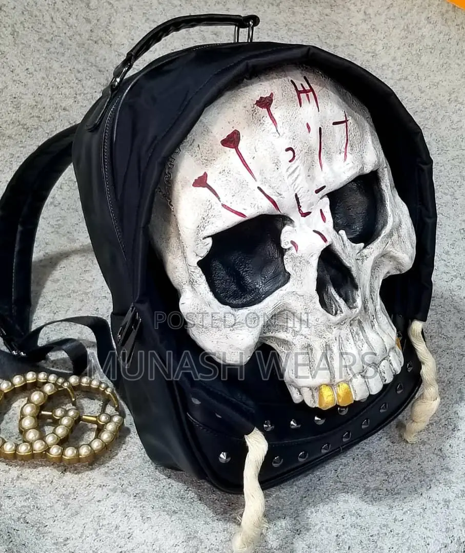 Luxury Leather Skeleton Backpack