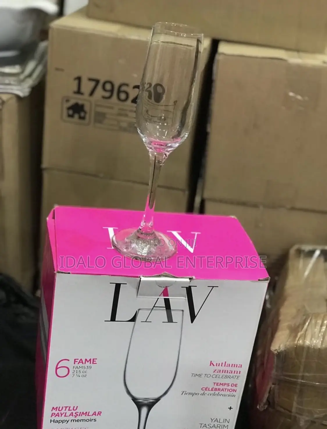 Wine/Champagne Glass - (Set of 6)