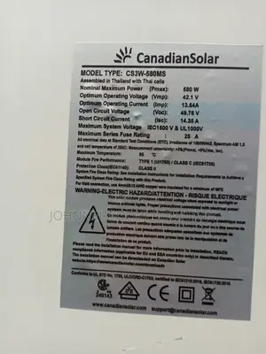 580watts 120cell Canadian Solar Panel