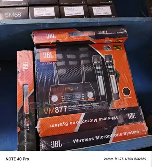 JBL VM877 Rechargeable Wireless Microphone System