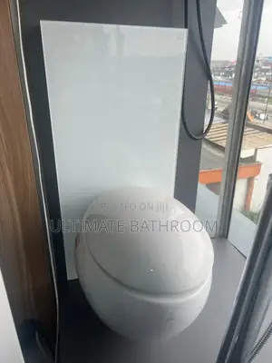 Glass Tank Egg Shape Conceal Watercloset