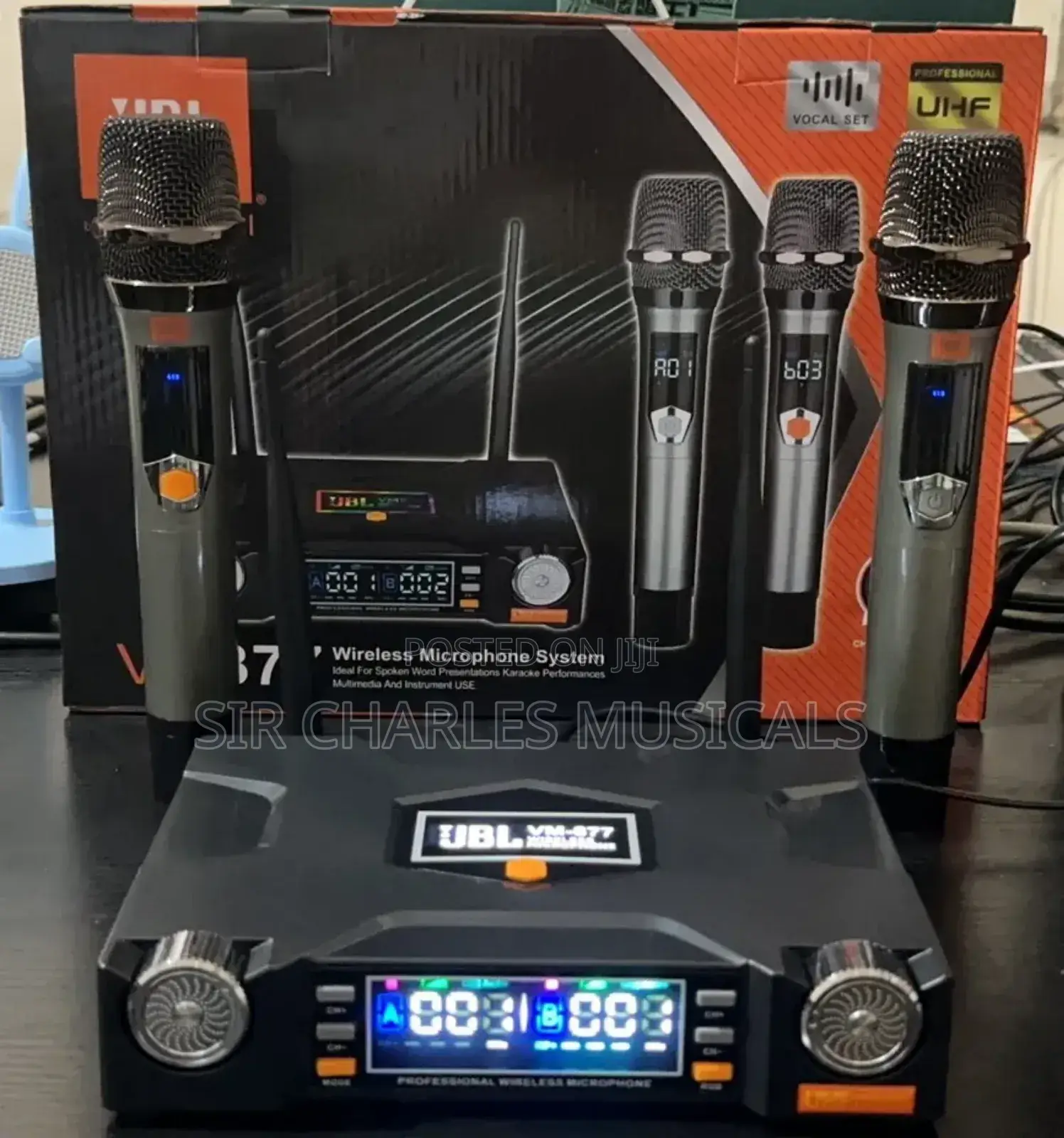 JBL VM877 Rechargeable Wireless Microphone System