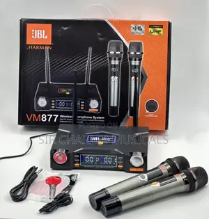JBL VM877 Rechargeable Wireless Microphone System