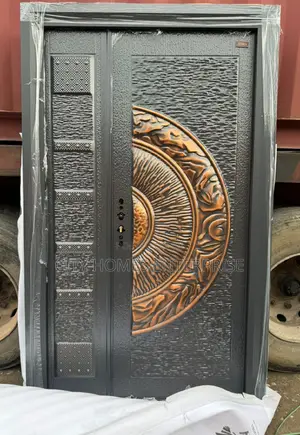 4ftx7ft Security Copper Door With Embossed Design