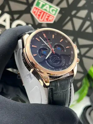 Tag Heuer Quality Luxury Leather Strap Wristwatch