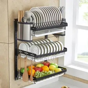 Wall Mount Dish Rack - Space Saving Kitchen