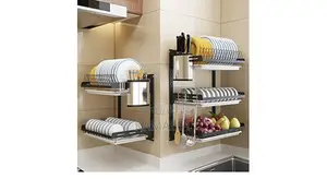 Wall Mount Dish Rack - Space Saving Kitchen