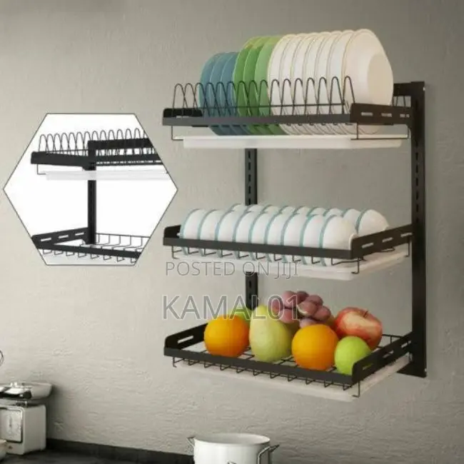 Wall Mount Dish Rack - Space Saving Kitchen