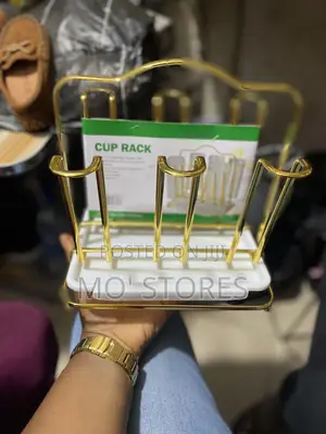 Beautiful Gold Cup Rack