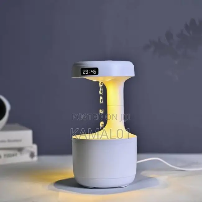 Anti-Gravity Humidifier With Clock Water Drop