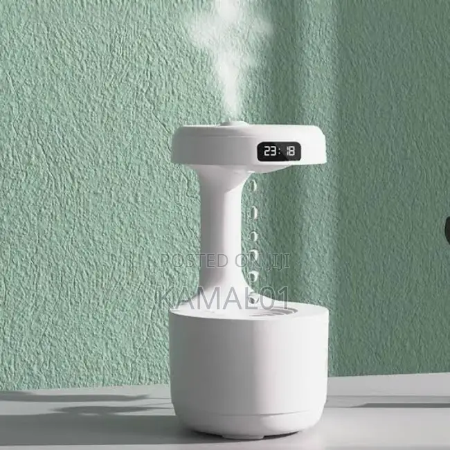 Anti-Gravity Humidifier With Clock Water Drop