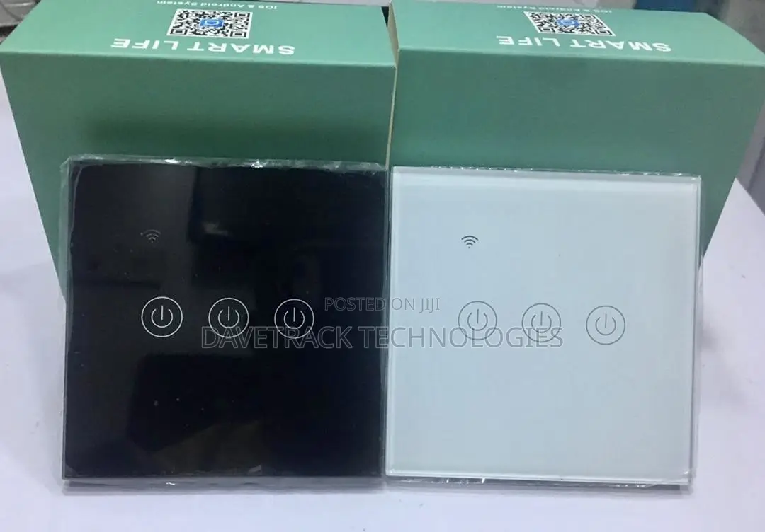 Tuya Smart Wifi Switch 3 Gang -Black/White