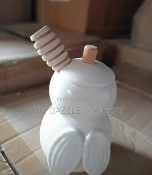 Porcelain Honey Jar