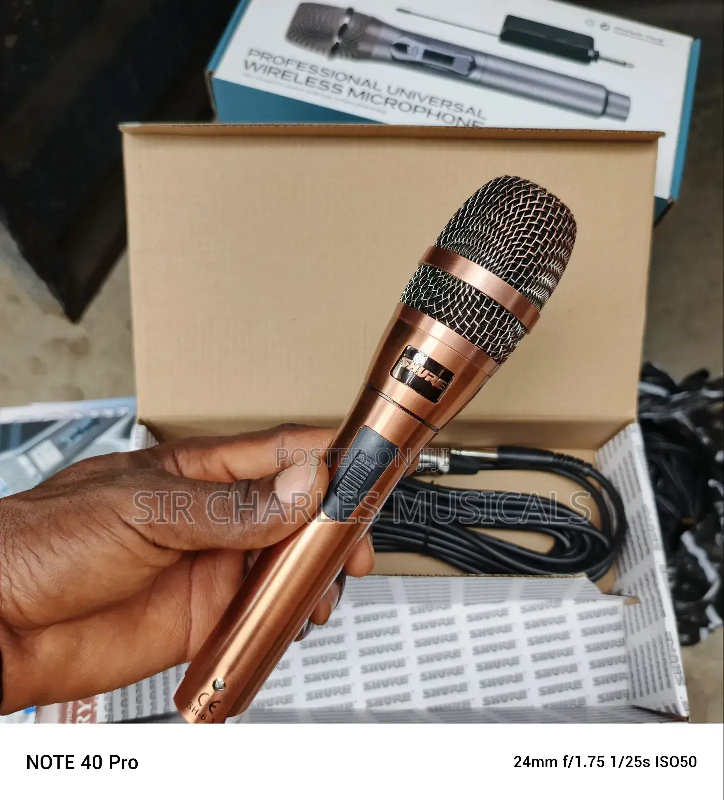 Original Shure Sh-6.3 Professional Wired Dynamic Microphone