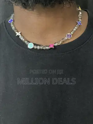 Ski Pattern Trendy Men's Unique Choker Neckpiece