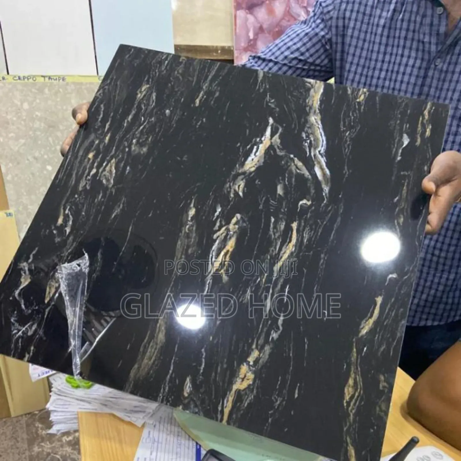 60x60 Super Polished Black