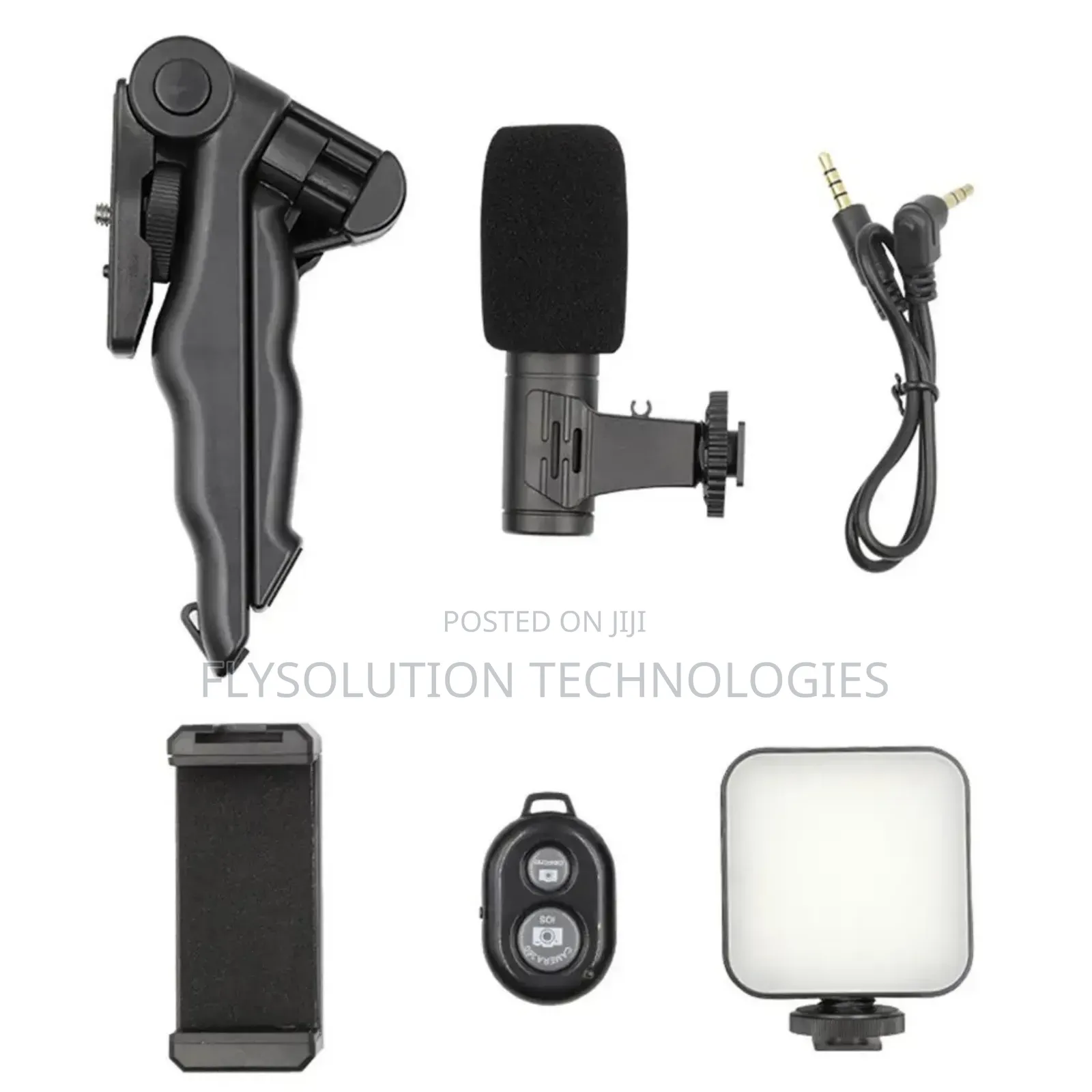 LED Vlogging Tripod Stand With Microphone