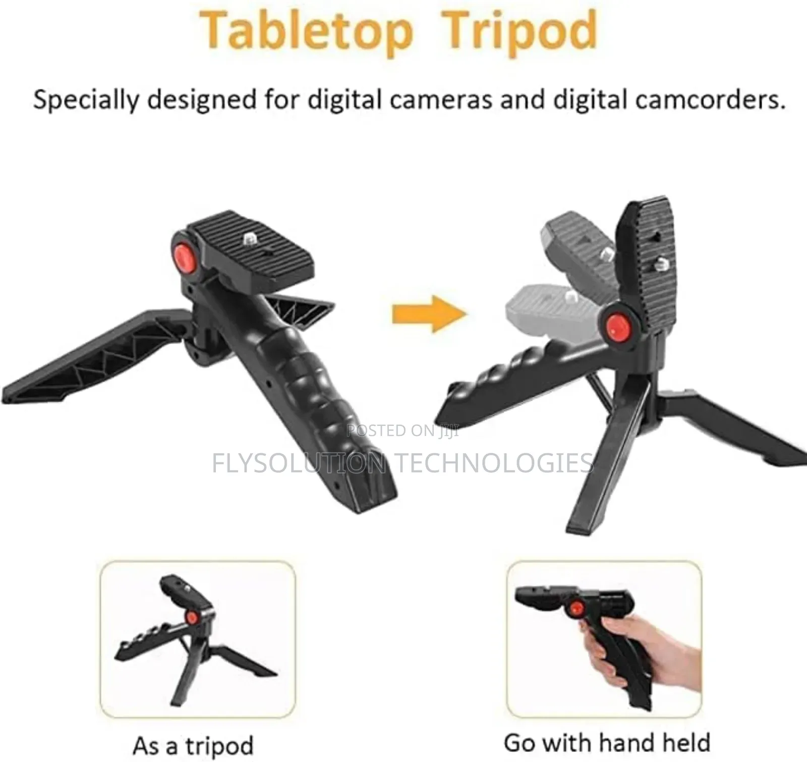 LED Vlogging Tripod Stand With Microphone