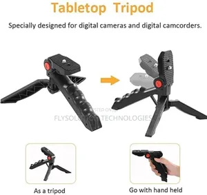 LED Vlogging Tripod Stand With Microphone