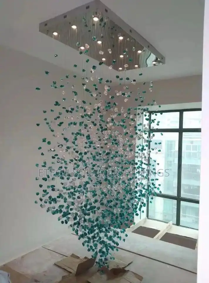Post Modern Creative Led Stone Dropping Chandelier Light