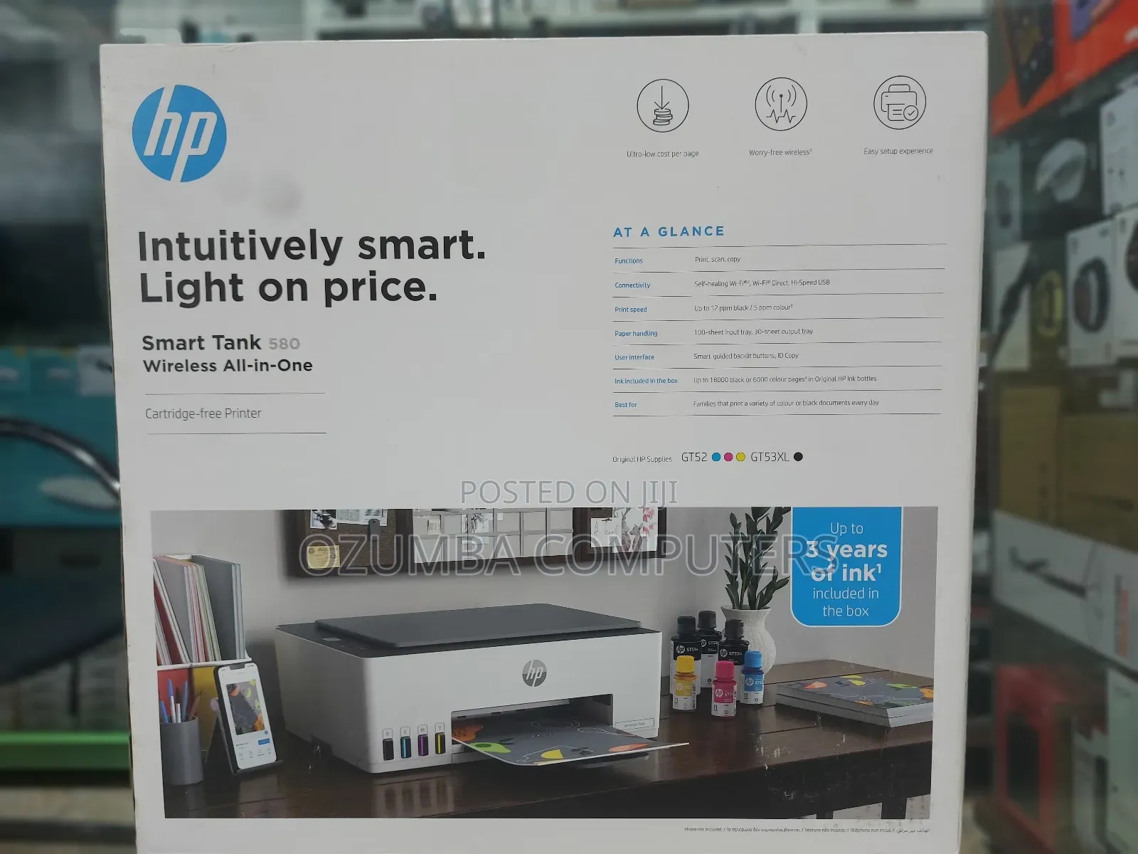HP Smart Tank 580 All-in-One Printer