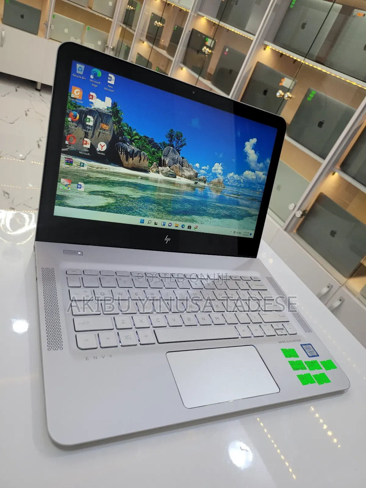 Laptop HP Envy 13 8GB Intel Core I7 SSD 256GB