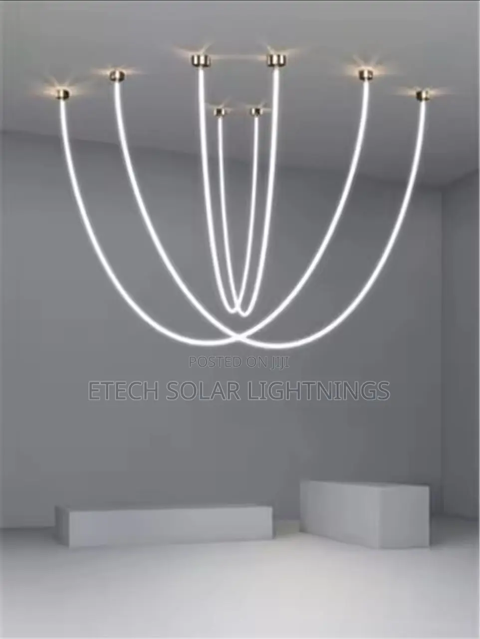 Modern Led Silicone Chandelier Lamp 360 Degree Light