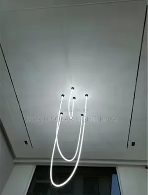 Modern Led Silicone Chandelier Lamp 360 Degree Light