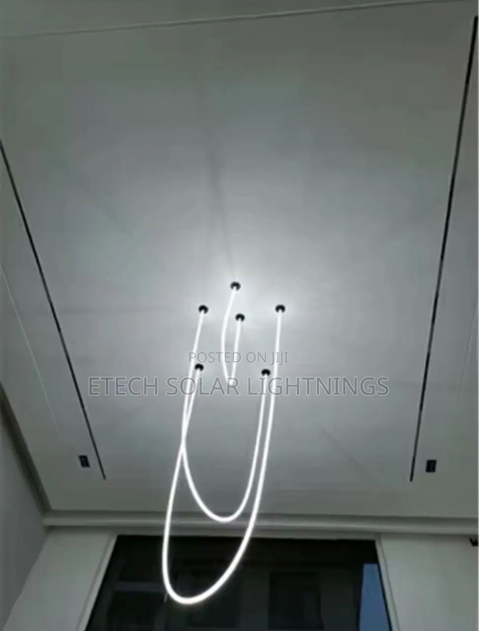 Modern Led Silicone Chandelier Lamp 360 Degree Light