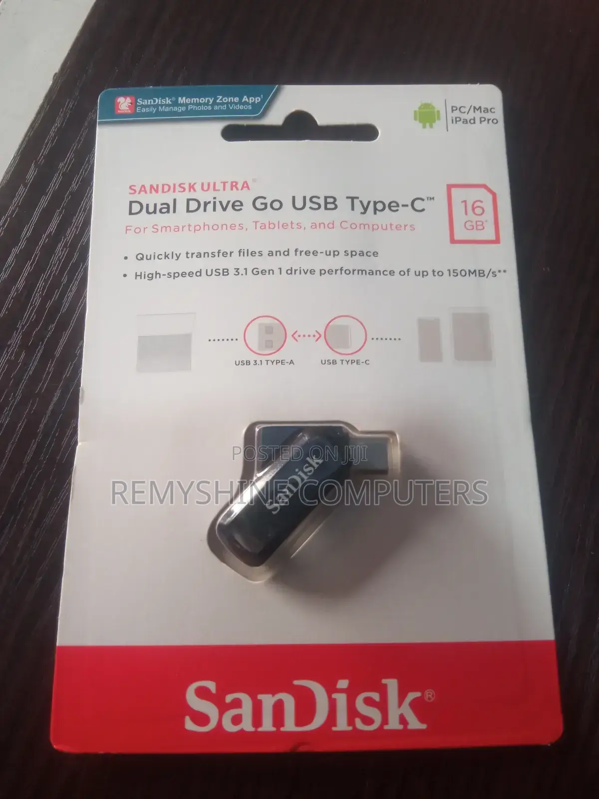 Sandisk Ultra Dual Drive Go USB Type C 16gb Flash