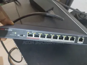 Hikvision 8 Port Fast Ethernet Unmanaged Poe Switch
