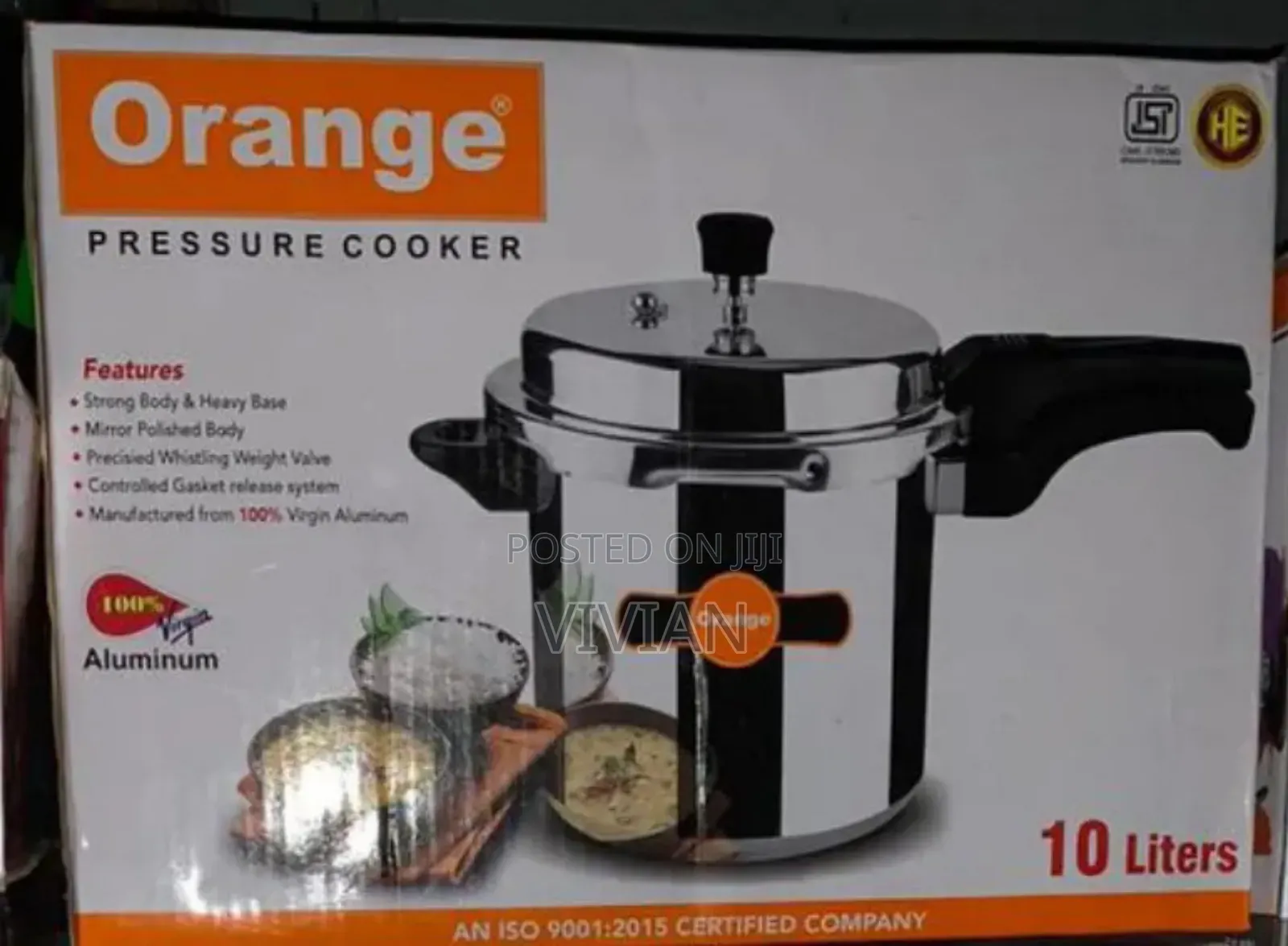 10L Orange Pressure Pot